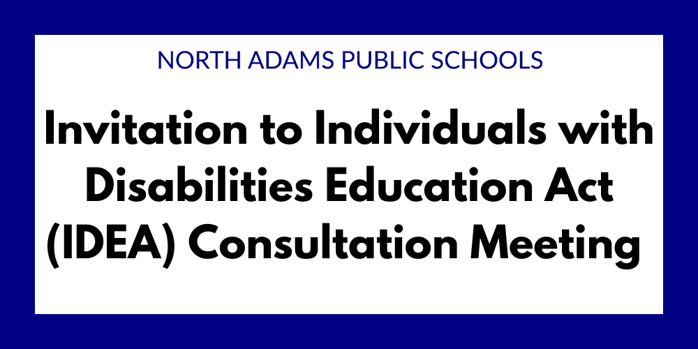 Invitation to Individuals with Disabilities Education Act (IDEA) Consultation Meeting 