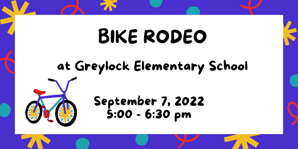 Bike Rodeo at Greylock Elementary School