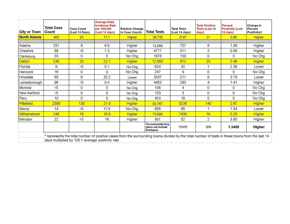 Detailed COVID-19 data as of 3/25/2021