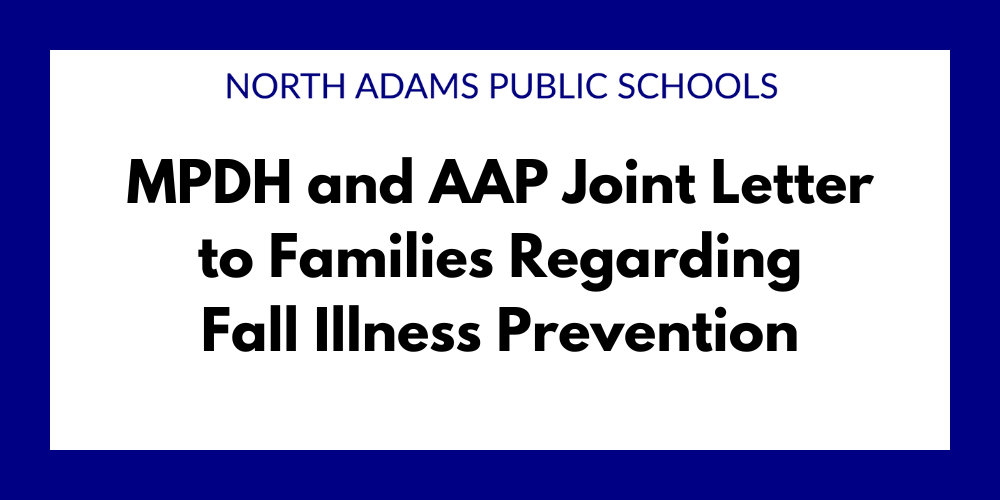 MPDH and AAP Joint Letter to Families Regarding Fall Illness Prevention
