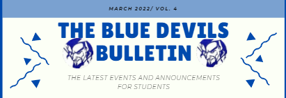 Blue Devils Bulletin March Banner