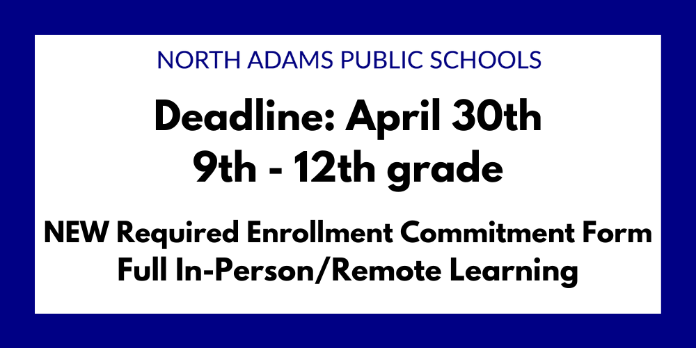 April 30th Deadline