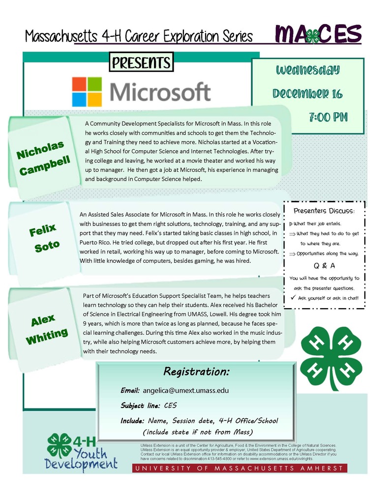 MA 4-H CES 12/16
