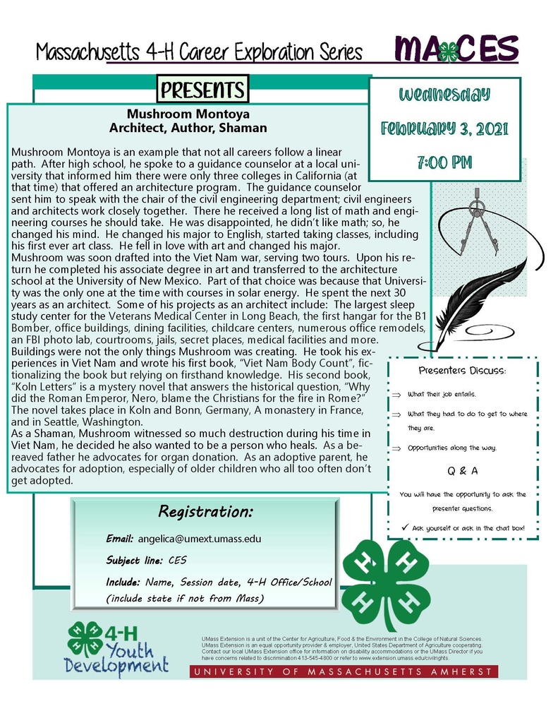 MA 4-H Event 2/3/2021