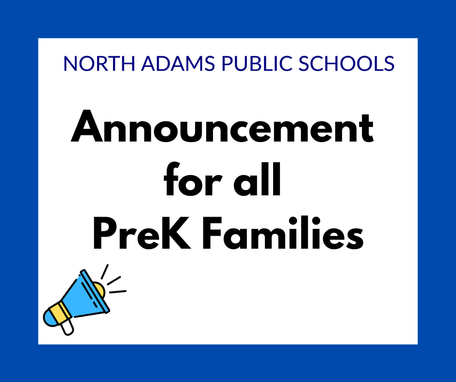 Announcement for all PreK Families