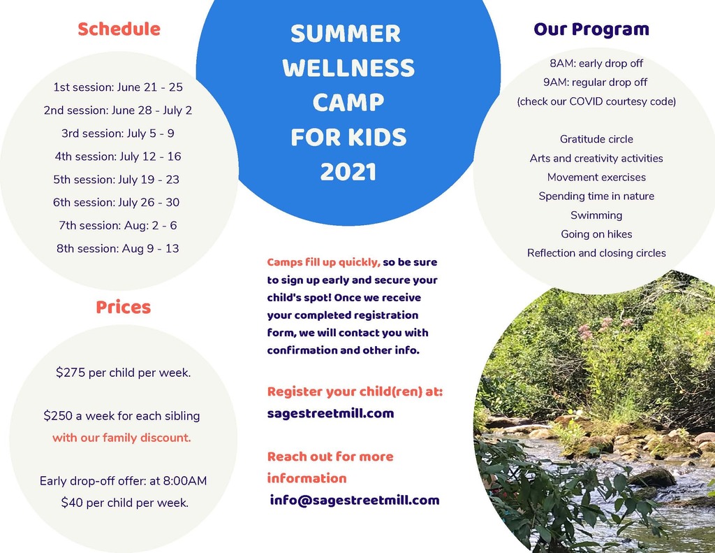 Sage Street Mill Summer Camp page 2