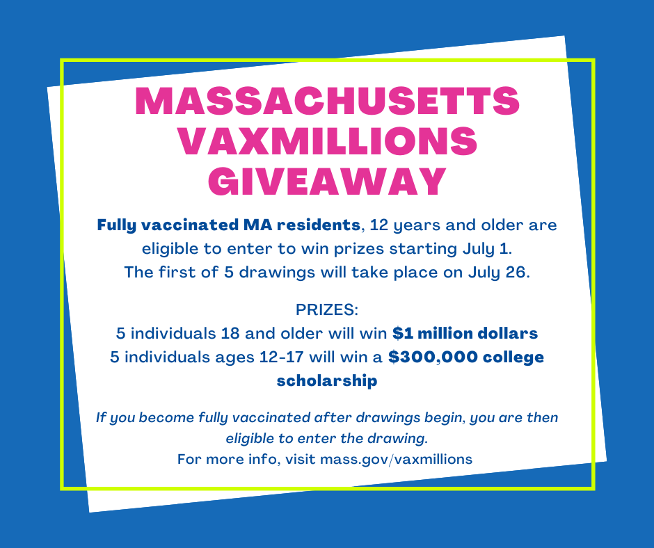 MA Vaxmillions Giveaway