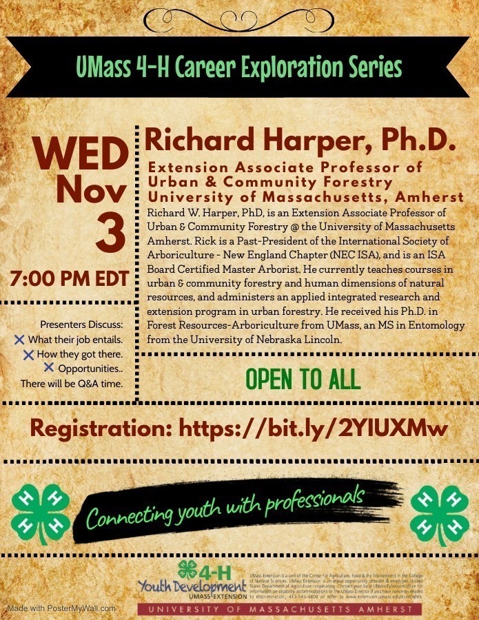 Upcoming 4-H Career Exploration Series Event