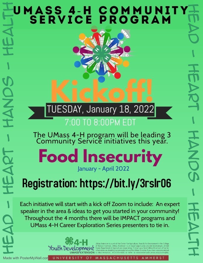 UMASS 4-H community service