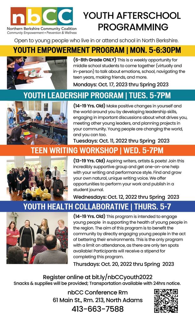 nbCC Youth Afterschool Programming