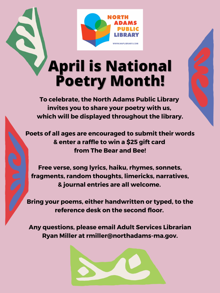 National Poetry Month Flyer