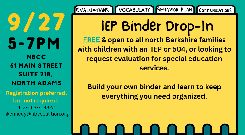 IEP Binder Drop-In