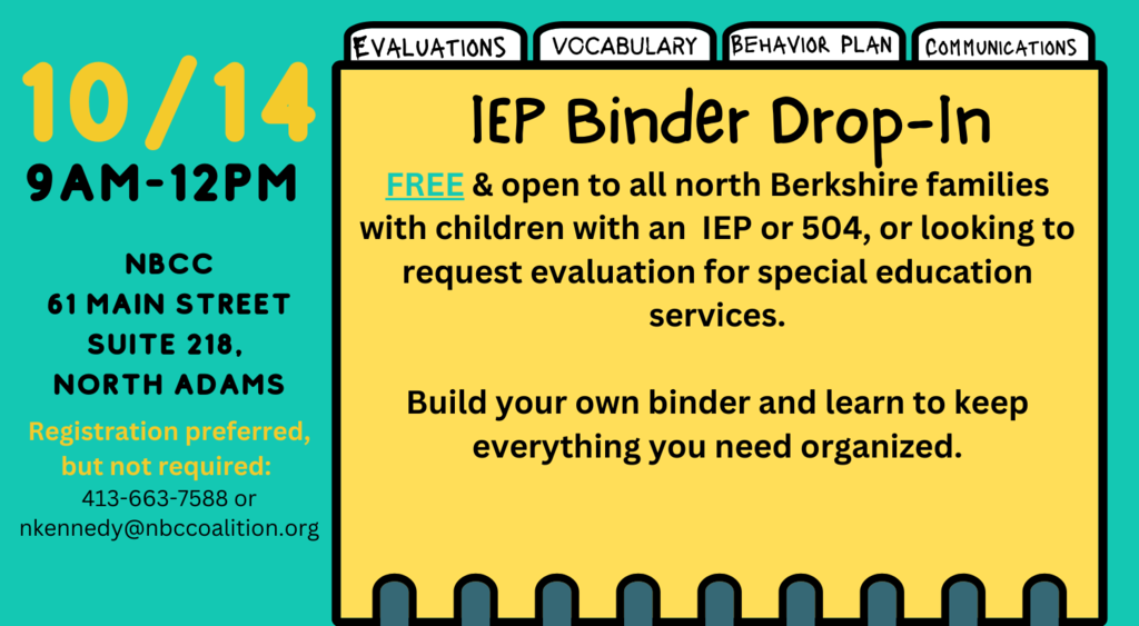 IEP Binder Drop-In